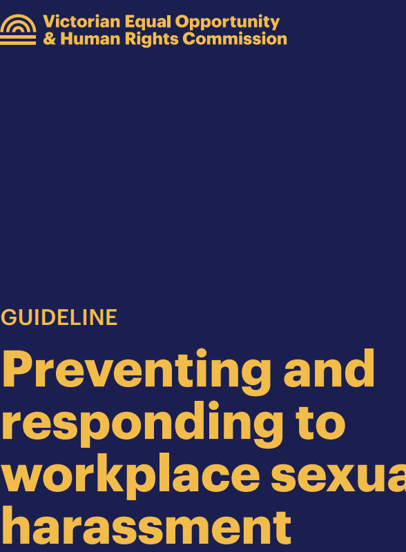 Guideline Preventing And Responding To Workplace Sexual Harassment Complying With The Equal 2153